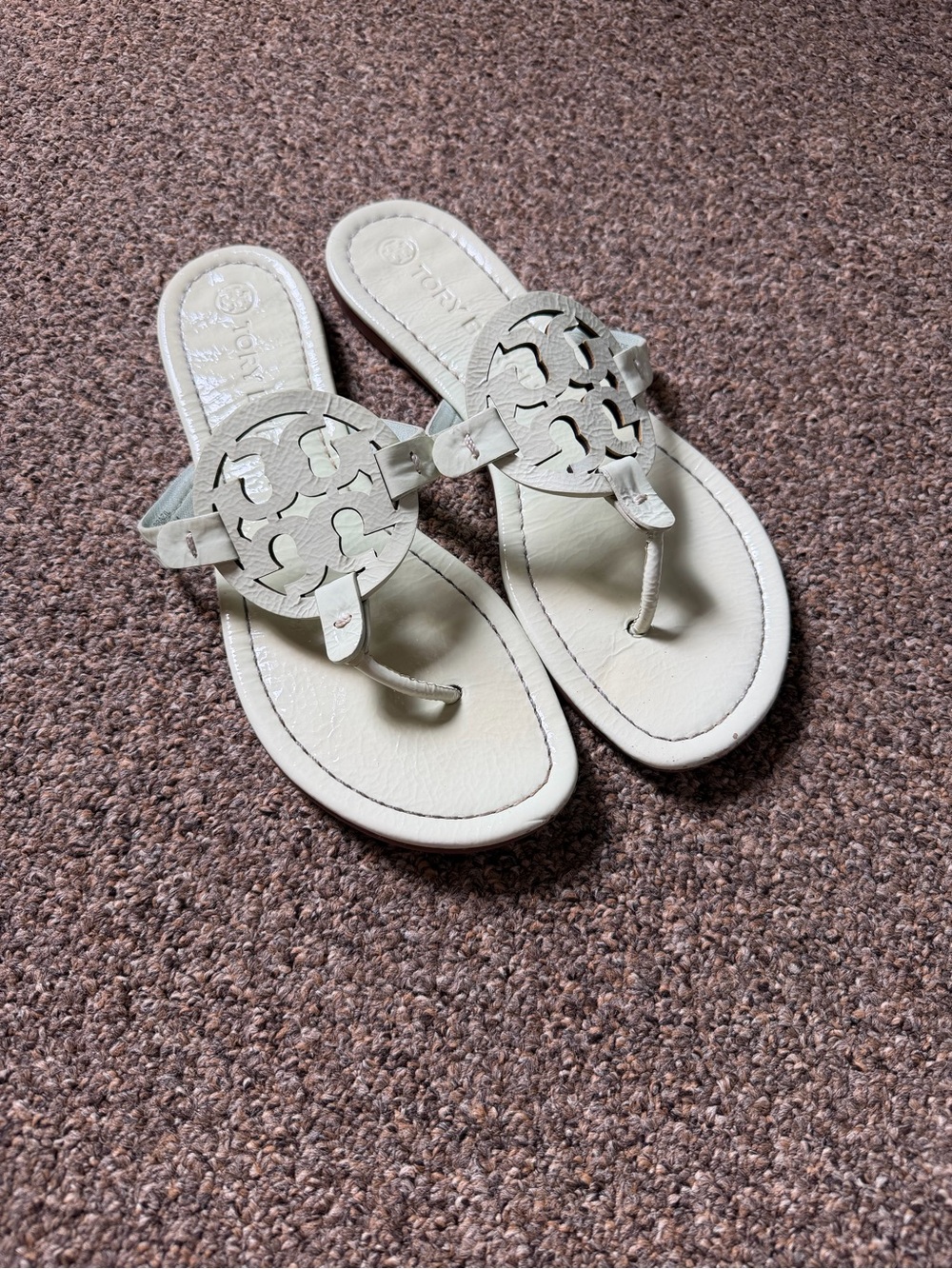 Tory Burch Miller Logo Thong Sandals